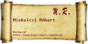 Miskolczi Róbert névjegykártya
